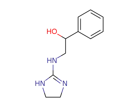 Molecular Structure of 53360-86-4 (alpha-[[(4,5-dihydro-1H-imidazol-2-yl)amino]methyl]benzyl alcohol)