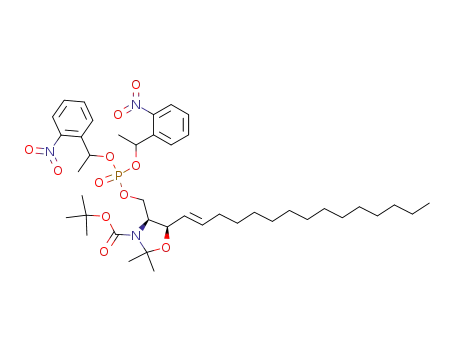 (4S,5R)-4-[[[Bis[1-(2-nitrophenyl)ethoxy]phosphinyl]oxy]Methyl]-2,2-diMethyl-5-(1E)-1-pentadecen-1-yl-3-oxazolidinecarboxylic Acid 1,1-DiMethyleth