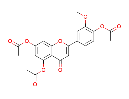 Molecular Structure of 3162-04-7 (chrysoeriol tri-O-acetate)