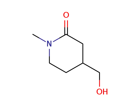 Molecular Structure of 20845-32-3 (4-Hydroxymethyl-1-methyl-2-piperidone)