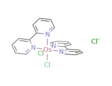 Molecular Structure of 15699-65-7 ({Os(bis(2,2'-bipyridine))Cl<sub>2</sub>}Cl)