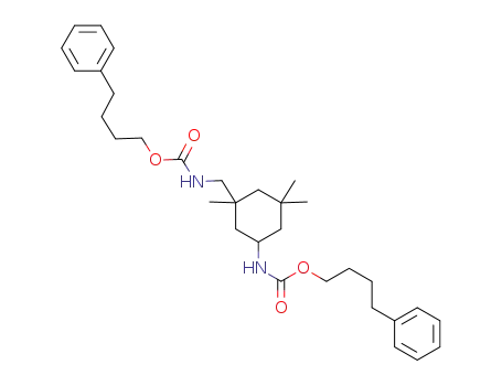 Molecular Structure of 1267646-14-9 (3-((4-phenylbutyloxy)carbonylamino-methyl)-3,5,5-trimethylcyclohexyl carbamic acid (4-phenylbutyl) ester)