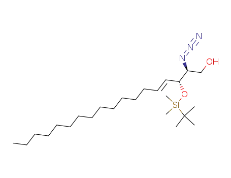 Molecular Structure of 114299-64-8 ((2S,3R,4E)-2-AZIDO-3-(TERT-BUTYLDIMETHYLSILYL)-ERYTHRO-SPHINGOSINE)