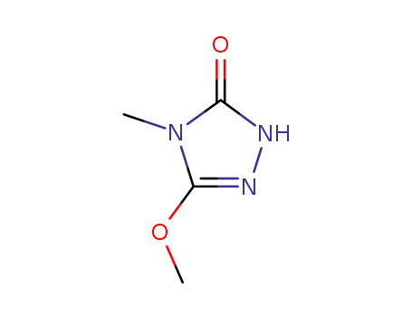 Molecular Structure of 135302-13-5 (2,4-Dihydro-5-methoxy-4-methyl-3H-1,2,4-triazol-3-one)