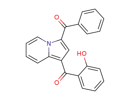 Molecular Structure of 100421-20-3 ((3-benzoylindolizin-1-yl)(2-hydroxyphenyl)methanone)