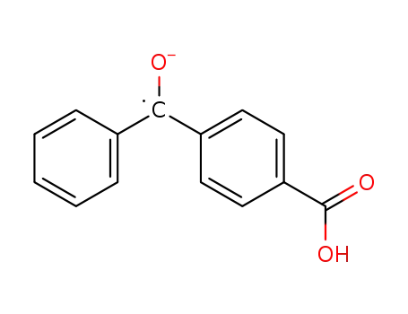 Molecular Structure of 79802-46-3 (benzophenone-4-carboxylic acid radical anion)
