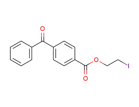 Molecular Structure of 1192742-02-1 (4-benzoylbenzoic acid 2-iodoethyl ester)