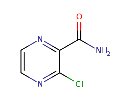 Molecular Structure of 21279-62-9 (3-Chloropyrazine-2-carboxamide)