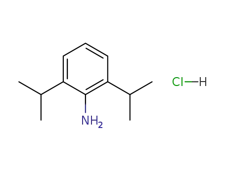 Molecular Structure of 50522-40-2 (Benzenamine, 2,6-bis(1-methylethyl)-, hydrochloride)
