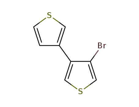 Molecular Structure of 28686-96-6 (3,3'-Bithiophene, 4-bromo-)
