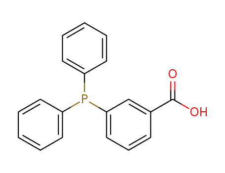 Molecular Structure of 2129-30-8 (Benzoic acid, 3-(diphenylphosphino)-)