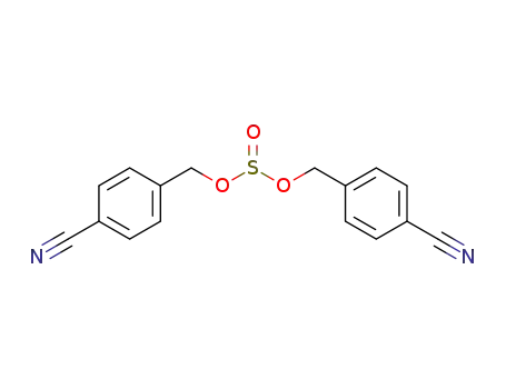 Molecular Structure of 1396318-76-5 (bis(p-cyanobenzyl) sulfite)