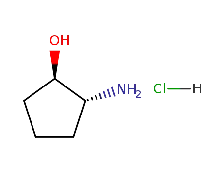 Molecular Structure of 31775-67-4 (trans-(1R,2R)-2-Aminocyclopentanol hydrochloride)
