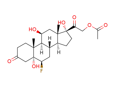 21-acetoxy-6β-fluoro-5,11β,17-trihydroxy-5α-pregnane-3,20-dione
