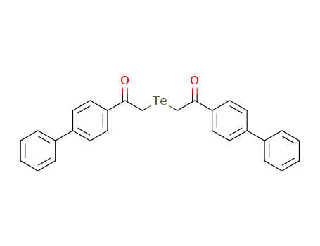 Molecular Structure of 592512-05-5 (Ethanone, 2,2'-tellurobis[1-[1,1'-biphenyl]-4-yl-)