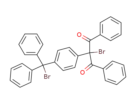 Molecular Structure of 876488-38-9 (2-bromo-2-[4-(α-bromo-benzhydryl)-phenyl]-1,3-diphenyl-propane-1,3-dione)