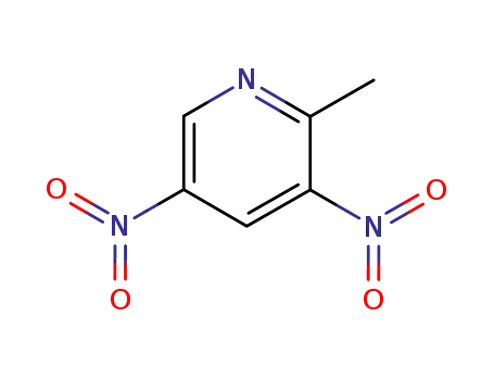 Molecular Structure of 57927-99-8 (Pyridine, 2-methyl-3,5-dinitro-)