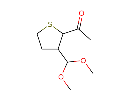 Molecular Structure of 206061-51-0 (1-(3-dimethoxymethyltetrahydrothiophene-2-yl)ethanone)