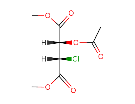 Molecular Structure of 72229-28-8 ((2S,3S)-2-Acetoxy-3-chlor-bernsteinsaeuredimethylester)