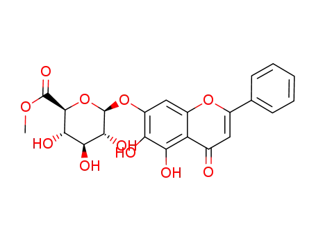 Molecular Structure of 82475-03-4 (Baicalin methyl ester)