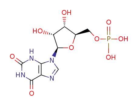 Molecular Structure of 523-98-8 (Xanthosine-5'-monophosphate)
