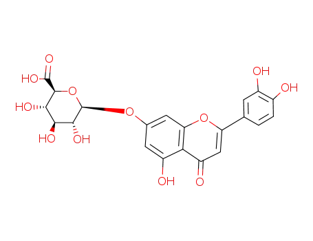 Molecular Structure of 29741-10-4 (luteolin-7-glucuronide)