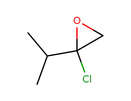 Molecular Structure of 76002-26-1 (Oxirane, 2-chloro-2-(1-methylethyl)-)