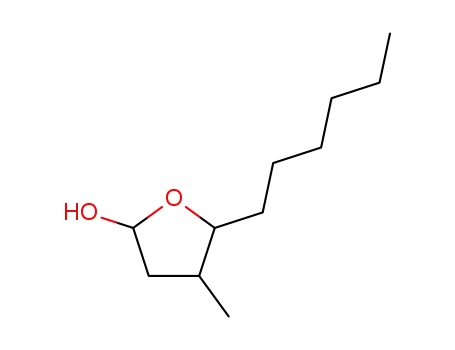 5-Hexyl-4-methyl-tetrahydro-furan-2-ol