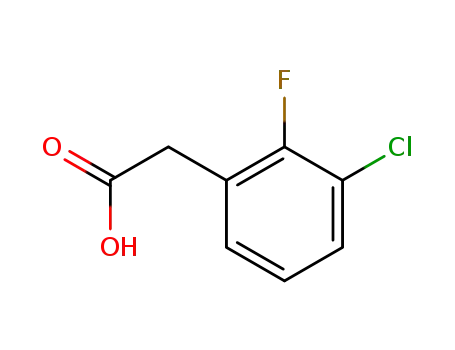 Molecular Structure of 261762-96-3 (3-CHLORO-2-FLUOROPHENYLACETIC ACID)
