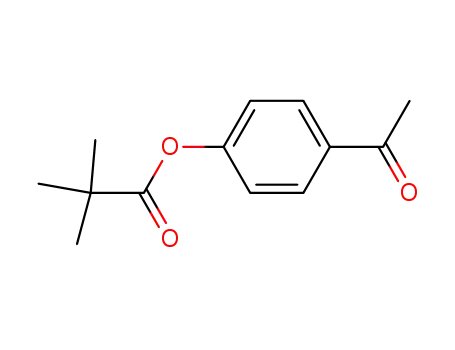 Molecular Structure of 72734-76-0 (4-acetylphenyl 2,2-dimethylpropanoate)