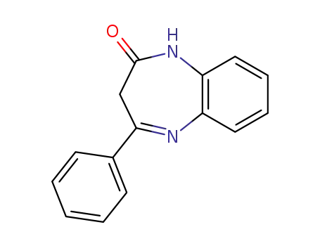 Molecular Structure of 16439-95-5 (4-Phenyl-1,3-dihydro-benzo[b][1,4]diazepin-2-one)