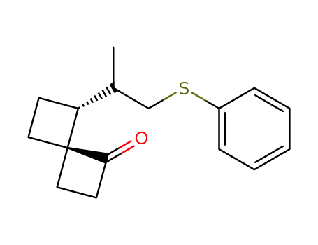 Spiro[3.3]heptan-1-one, 5-[1-methyl-2-(phenylthio)ethyl]-