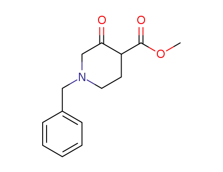 Molecular Structure of 175406-94-7 (ethyl 1-benzyl-3-oxopiperidine-4-carboxylate hydrochloride)