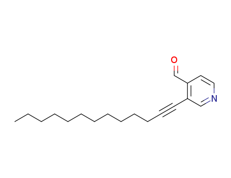 Molecular Structure of 105535-82-8 (4-Pyridinecarboxaldehyde, 3-(1-tridecynyl)-)