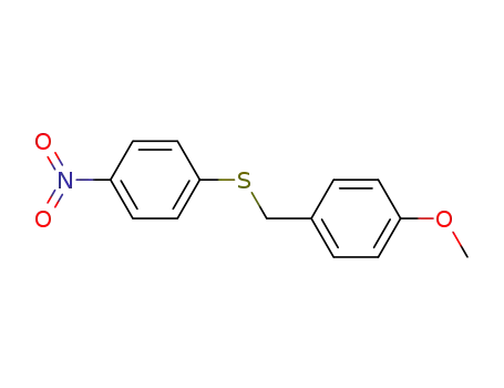 Molecular Structure of 100867-01-4 ((4-methoxybenzyl)(4-nitrophenyl)sulfane)