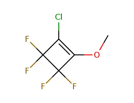 Molecular Structure of 359-97-7 (Cyclobutene, 1-chloro-3,3,4,4-tetrafluoro-2-methoxy-)