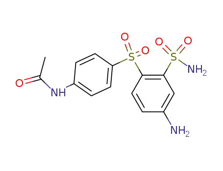 2-(<i>N</i>-acetyl-sulfanilyl)-5-amino-benzenesulfonic acid amide