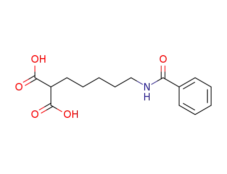 Molecular Structure of 859201-09-5 ((5-benzoylamino-pentyl)-malonic acid)