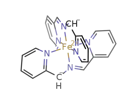 Molecular Structure of 1133438-00-2 ((1,3-di-(2-pyridyl)-2-azaallyl)<SUB>2</SUB>Fe)