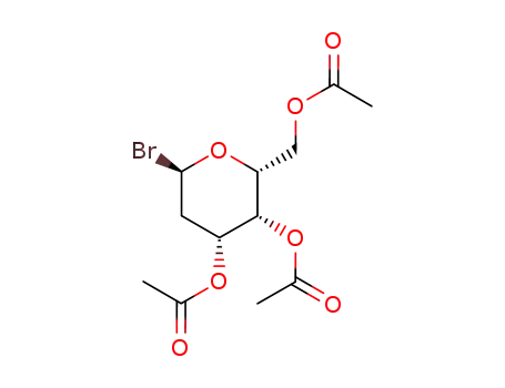 Molecular Structure of 75788-46-4 (3,4,6-Tri-O-acetyl-2-desoxy-α-D-lyxo-hexopyranosylbromid)