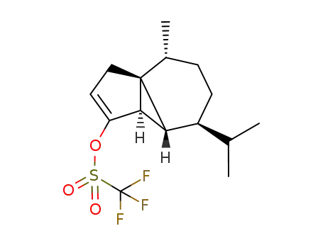 (-)-(1R,5R,6R,7S,10R)-7-isopropyl-10-methyl-tricyclo[4.4.0.0<sup>1,5</sup>]dec-3,4-en-4-trifluoromethanesulfonate