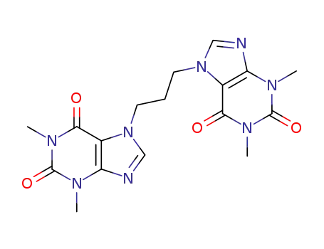 Molecular Structure of 98408-18-5 (1,3-bis(7-theophyllinyl)propane)