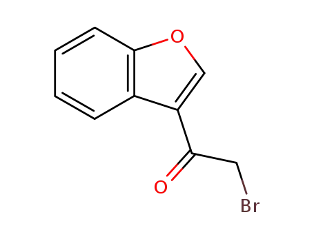 Molecular Structure of 187657-92-7 (1-(1-Benzofuran-3-yl)-2-bromo-1-ethanone)