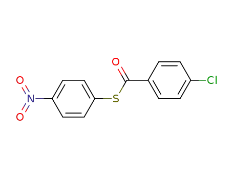 Molecular Structure of 24252-90-2 (Benzenecarbothioic acid, 4-chloro-, S-(4-nitrophenyl) ester)