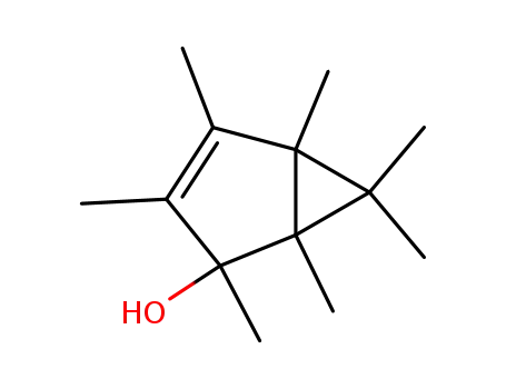 Molecular Structure of 78002-35-4 (1,2,3,4,5,6,6-heptamethylbicyclo<3.1.0>hex-3-en-2-ol)