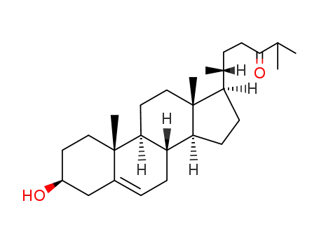 Molecular Structure of 17752-16-8 (Cholest-5-en-24-one, 3-hydroxy-, (3β)-)