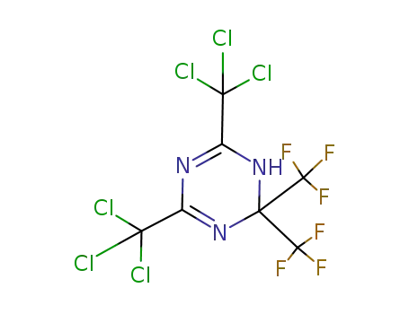 4,6-Bis-trichloromethyl-2,2-bis-trifluoromethyl-1,2-dihydro-[1,3,5]triazine