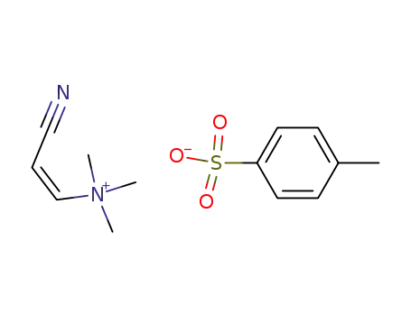 Molecular Structure of 58311-73-2 ((Z)-(2-CYANOVINYL)TRIMETHYLAMMONIUM P-TOLUENESULFONATE)