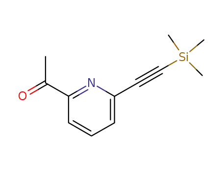 Molecular Structure of 874379-34-7 (Ethanone, 1-[6-[(trimethylsilyl)ethynyl]-2-pyridinyl]-)