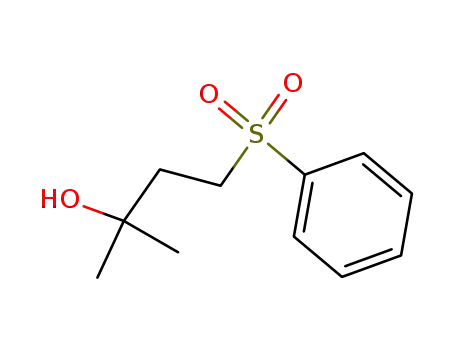 Molecular Structure of 83872-56-4 (2-Butanol, 2-methyl-4-(phenylsulfonyl)-)